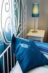 Image showing blue hotel room