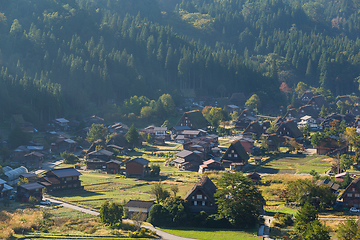 Image showing Japanese Shirakawago village 