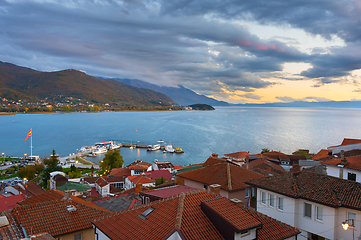 Image showing Ohrid lake Old Town Macedonia