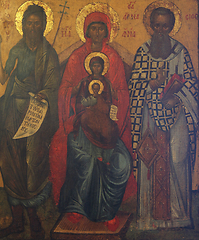 Image showing St. John the Baptist, st. Ann, st. Joachim and Madonna with Child Jesus