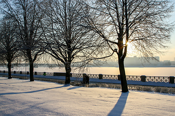 Image showing View of Riga in winter season.