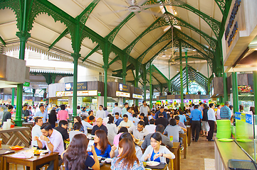 Image showing People indoor food court. Singapore