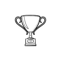 Image showing Award hand drawn sketch icon.