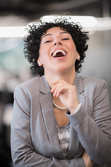 Image showing Portrait of successful female software developer