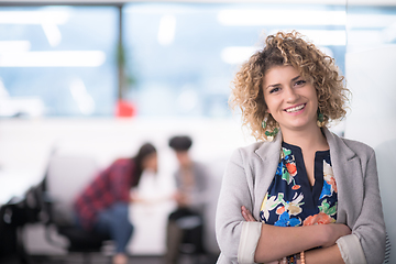 Image showing Portrait of successful female software developer