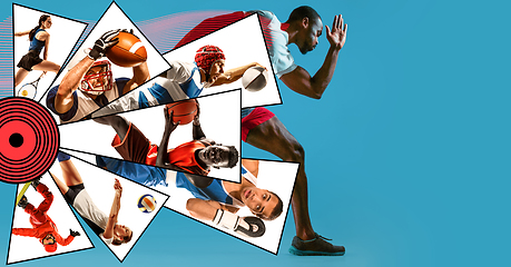 Image showing Creative collage made with different kinds of sport