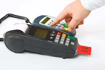 Image showing Paying