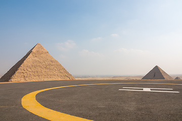 Image showing Pyramids at Giza Cairo Egypt