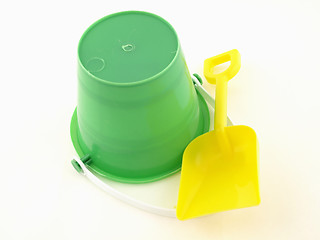 Image showing Sand Pail and Shovel