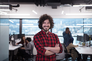 Image showing Portrait of smiling male software developer