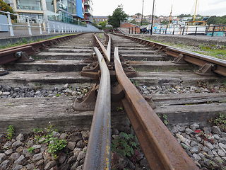 Image showing Railway track detail