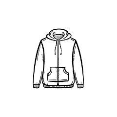 Image showing Sweater hand drawn sketch icon.