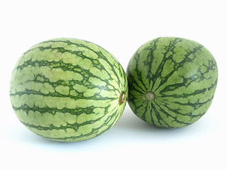 Image showing Two Watermelons