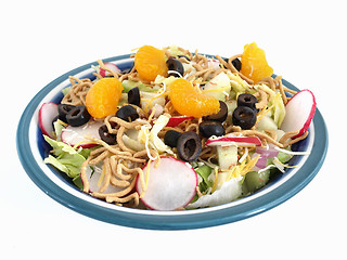 Image showing Oriental Salad on White