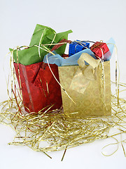 Image showing Gift Bags of Presents