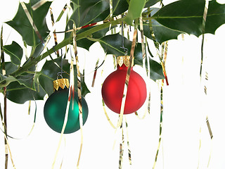 Image showing Colorful Christmas Bulbs