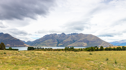 Image showing scenery at Lake Te Anau, New Zealand