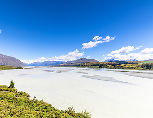 Image showing beautiful landscape in the south part of New Zealand