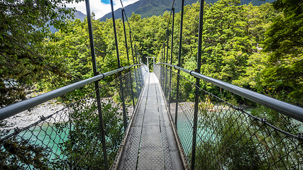 Image showing Haast River Landsborough Valley New Zealand