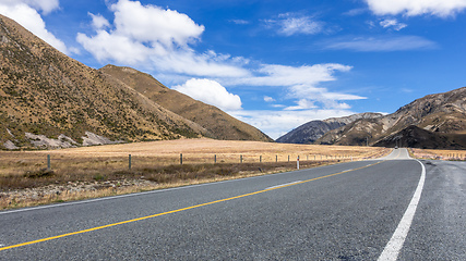 Image showing Landscape scenery road in south New Zealand