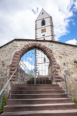 Image showing Fortified church at Bergfelden south Germany