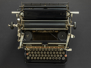 Image showing Vintage typewriter retro technology
