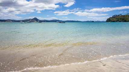 Image showing hot springs beach New Zealand Coromandel