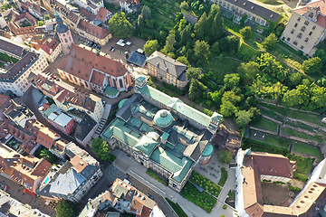 Image showing aerial view to spa Baden-Baden south Germany