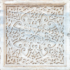 Image showing stone ornament in Cairo Egypt