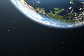 Image showing earth space view europe