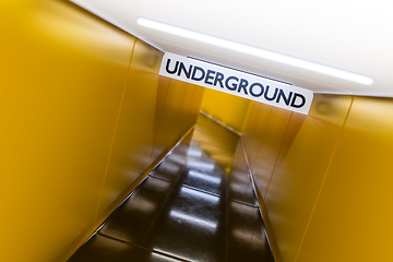 Image showing A typical underground corridor background