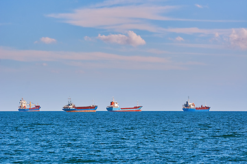 Image showing Ships in the sea