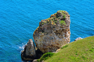 Image showing Rock in the Sea