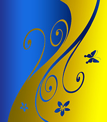 Image showing Abstract floral background