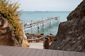 Image showing Rock trail in Aktau.