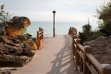 Image showing Rock trail in Aktau.