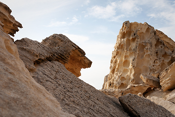 Image showing Cliffs by the sea.