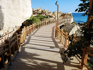 Image showing Rock trail in Aktau.