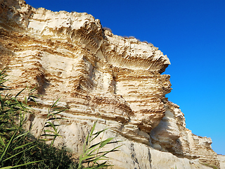 Image showing Cliffs by the sea.