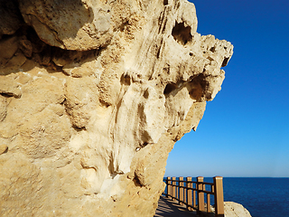 Image showing Cliffs by the sea.