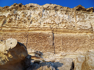 Image showing Cliffs by the sea.