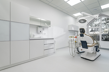 Image showing Interior of dental surgery room with special equipment