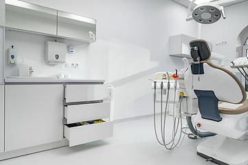 Image showing Interior of dental surgery room with special equipment