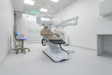 Image showing Interior of dental surgery room with special equipment