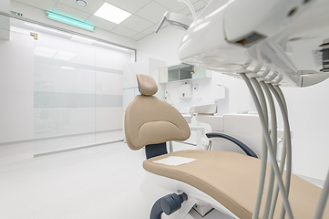 Image showing Interior of dental surgery room with special equipment