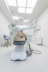 Image showing Interior of dental surgery room with special equipment