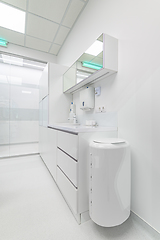 Image showing White medical furniture in dentistry office