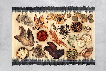 Image showing Traditional Chinese Herbal Medicine for Holistic Treatment