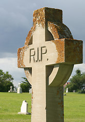 Image showing grave stone