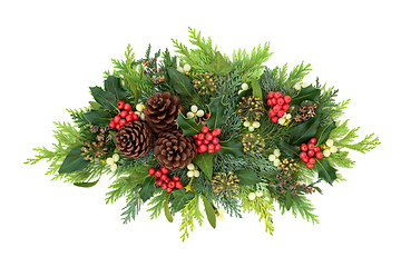 Image showing Christmas Winter and New Year Decorative Display